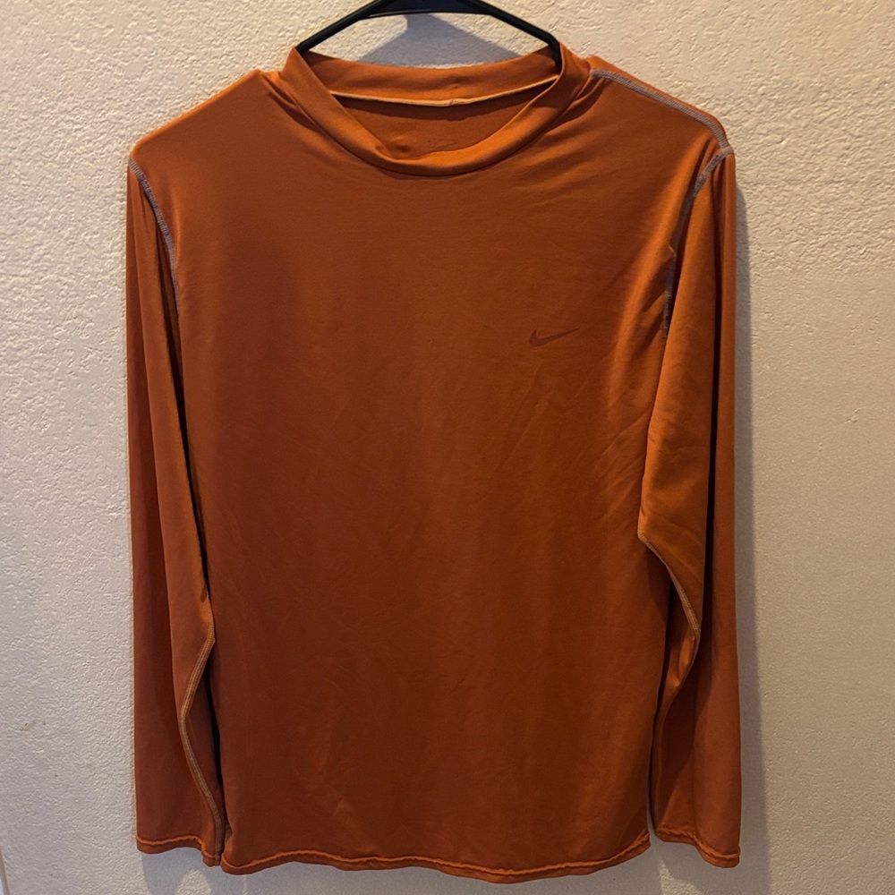 Nike Men's Burnt Orange Long Sleeve Tee